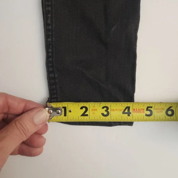 D22  Hollister‎ Womens Ultra High Rise Jean Legging Black Wash Size 25W 30L - Picture 9 of 9